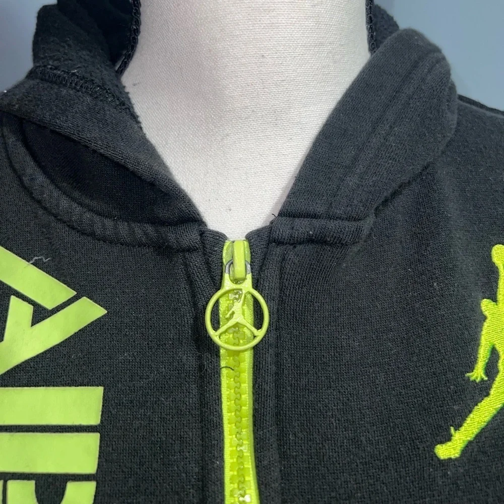 Jordan- Black hooded zip up jacket